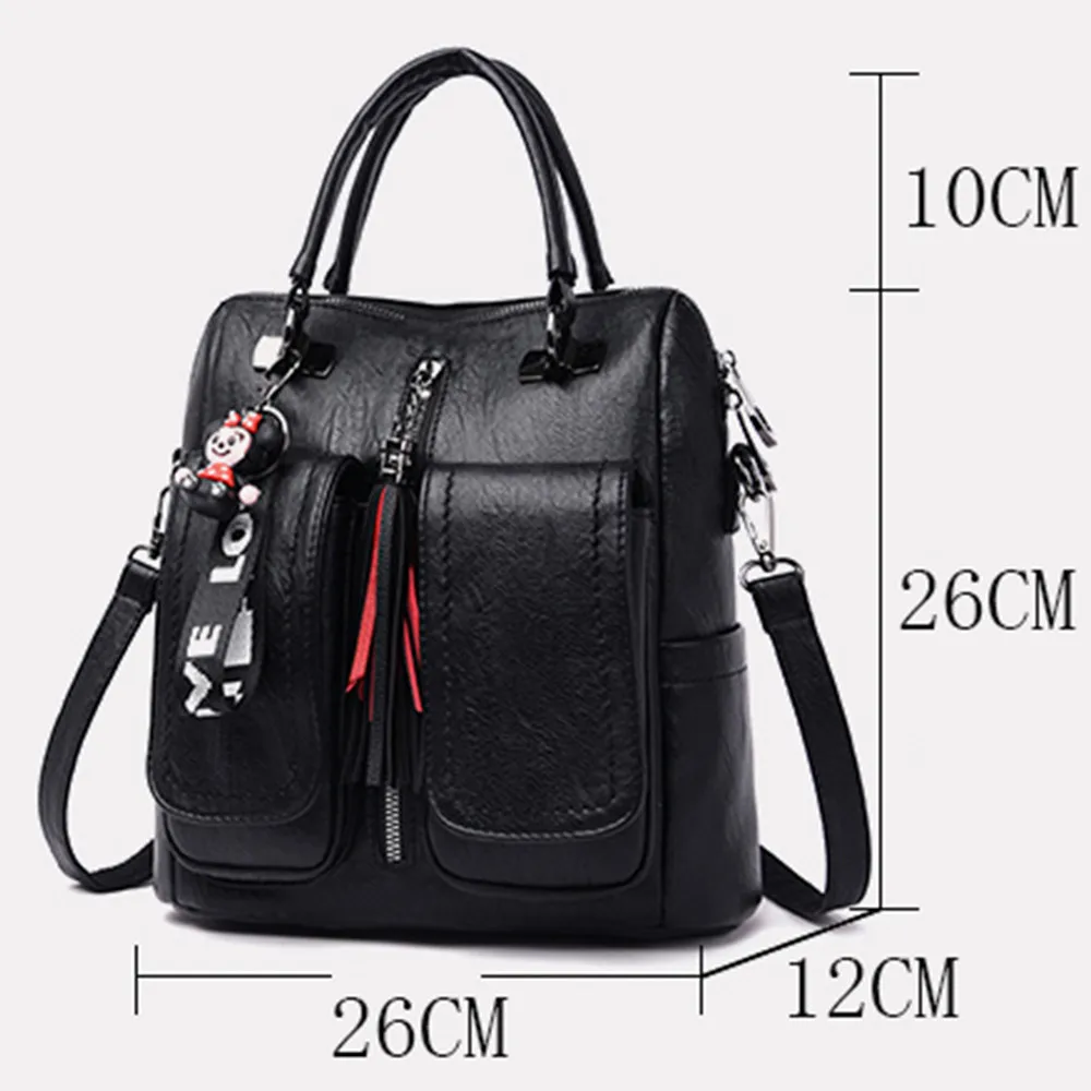 Mochila Feminina, женский кожаный рюкзак для путешествий, женские школьные сумки для девочек-подростков, вместительные сумки через плечо для женщин