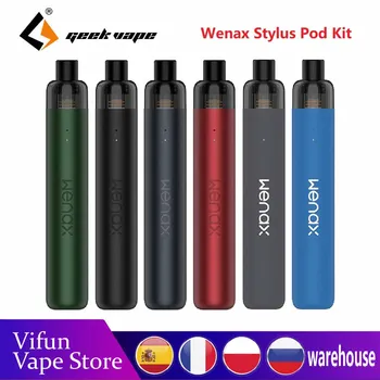 

Original Geekvape Wenax Stylus Pod Vape Kit 1100mAh Battery & 2ml Pod & 0.6ohm / 1.2ohm G Coil All-day-long Vapor VS AEGIS BOOST