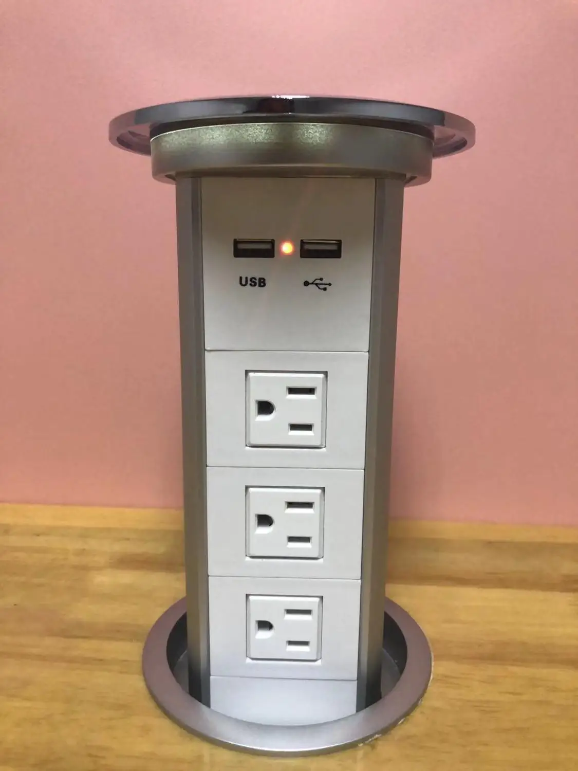 Smart Automatic Desktop Retractable Pop up Lifting Power Socket 3 US ...