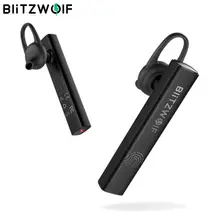 BlitzWolf BW-BH1 беспроводные bluetooth наушники HiFi мини светильник Smart Touch HD звонки шумоподавление одиночные наушники гарнитура