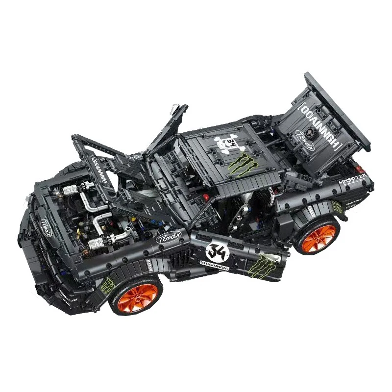 NO RC Version Fording Mustang Technic модель автомобиля строительные блоки 3168 шт. кирпичи подарки на день рождения для мальчиков детские развивающие игрушки для детей - Цвет: NO RC Version