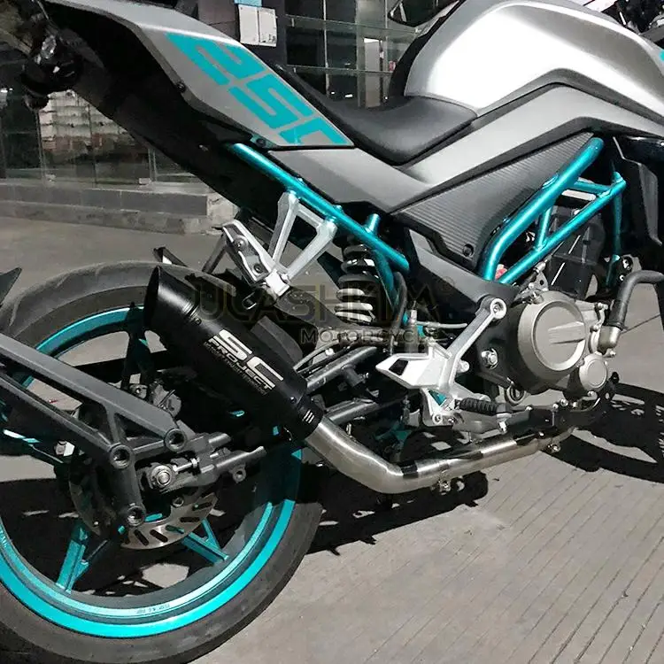 36-51 мм универсальный глушитель выхлопной трубы мотоцикла Escape XMAX300 Smax150 Z650 GSX150R G310R G310GS BWSX CBF190 Q