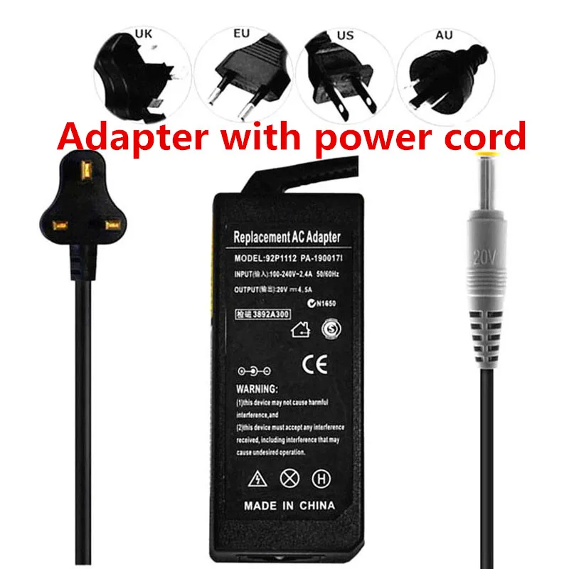 5200mAh лаптоп с Зарядное устройство/батарея для Lenovo IBM ThinkPad R60 9445 9455 9460 9464 42T4504 43R9252 42T4513 - Цвет: Adapter with cord