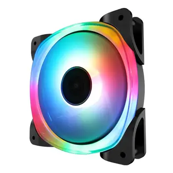 

Jonsbo 120mm PC Computer Case Fan FR-701 34 RGB LED Light Cooling Fan PC Chassis Heatsink Cooler 12CM Fan