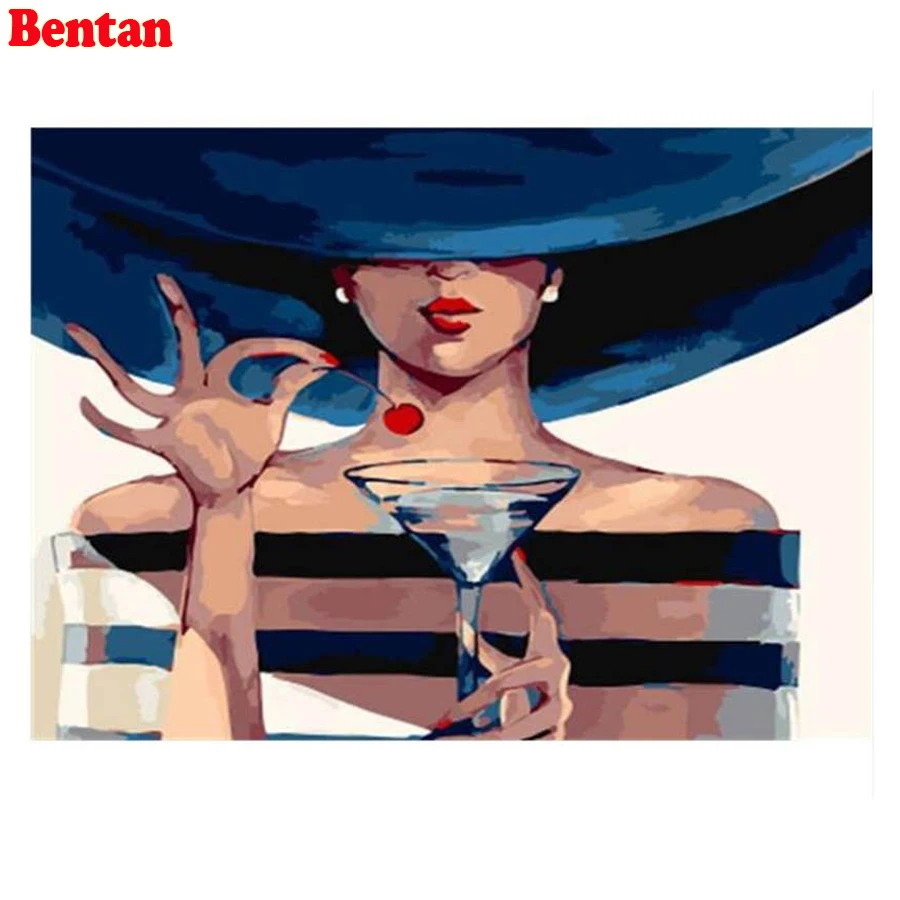 

Paint By Number 5D Diamond Embroidery Mysterious Woman diy diamond painting cross stitch full round drill mosaic home decor