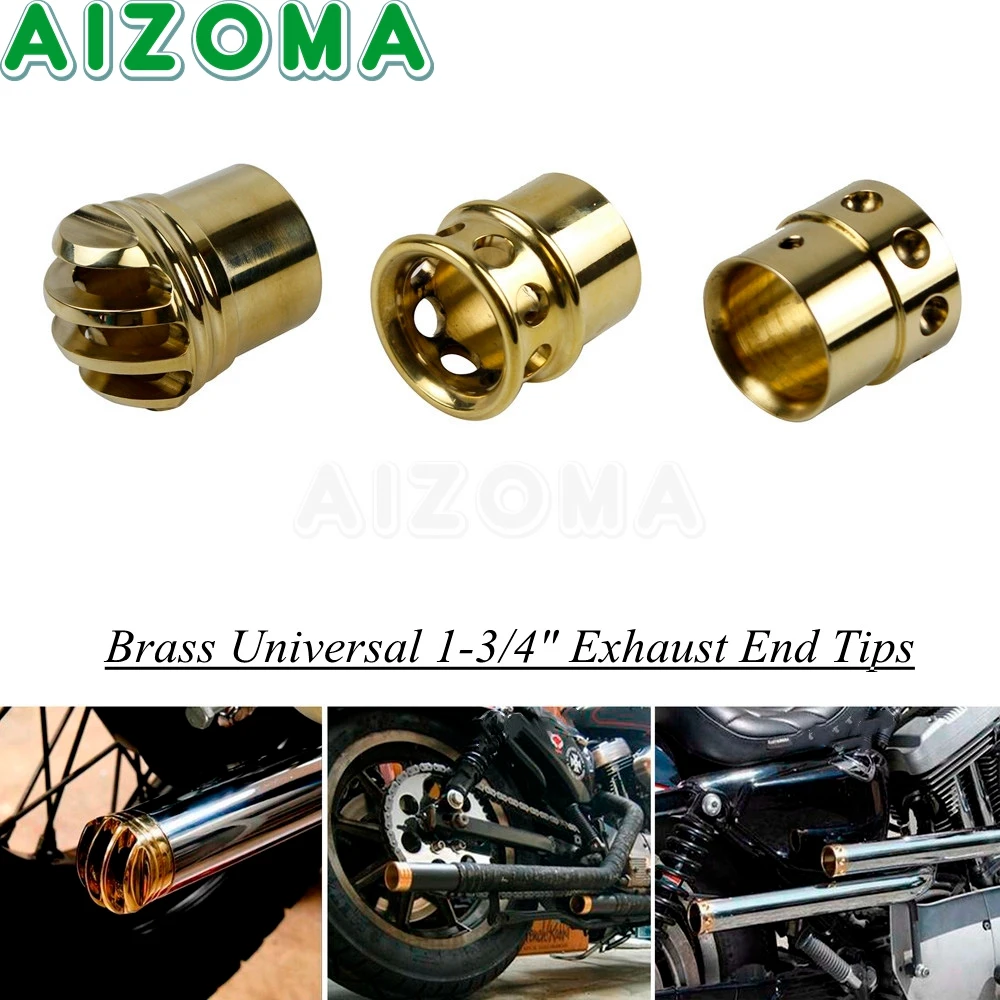 Brass Exhaust Muffler Brass Pipe Tail End Brass Exhaust Pipes