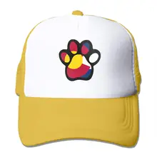 Унисекс Дальнобойщик Шляпа флаг Колорадо лапа для мужчин и женщин Регулируемая сетчатая Кепка забавная хип-хоп кепка s