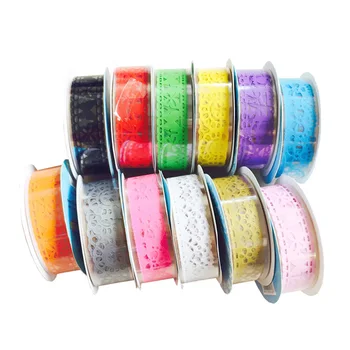 

Scrapbooking Roll Self Adhesive Cute Decorative Sticky Lace Book Decor Glitter Tape School Stationery Crafts Out