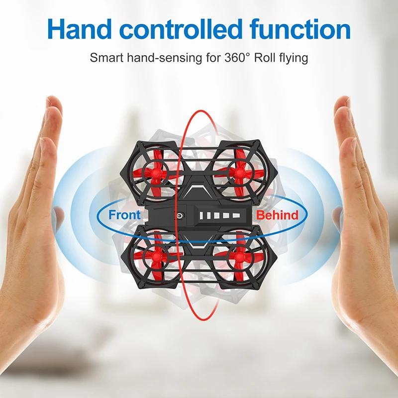 Hand Operated Scoot Drones RC Remote Control Helicopter Easy Force Indoor Flying Plane 360 with Induction Altitude Hold for Chil