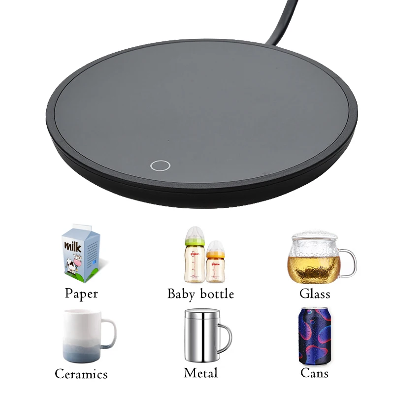 

Electric Waterproof Touch Cup Warmer Mini Mat Pad Heated For Tea Coffee Milk Home Office Hand Make Fast Heater Warm