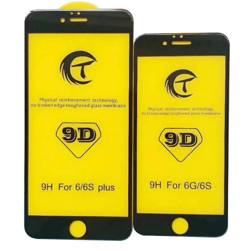 100 шт для IPHONE 11 Pro/678 Plus 9D закругленные края полное покрытие закаленное стекло XS MAX/XR