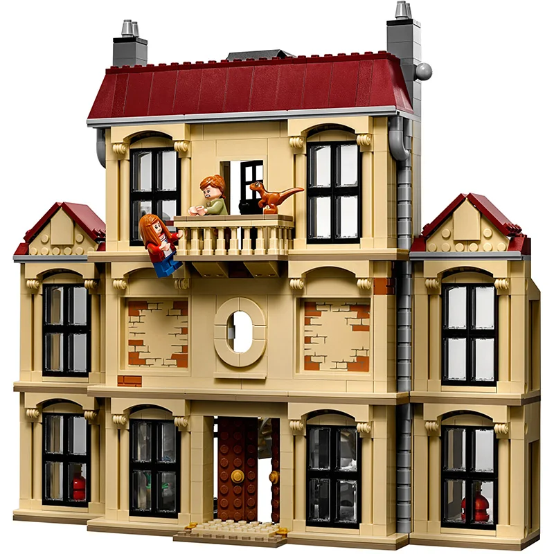 Najtaniej 10928 Park jurajski świat 2 Indoraptor Rampage At Lockwood Estate klocki budowlane zabawki kompatybilne 75930 film dinozaura