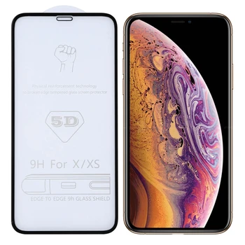 

9H 5D Full Glue Full Screen Tempered Glass Film for iPhone X / XS / 11 Pro