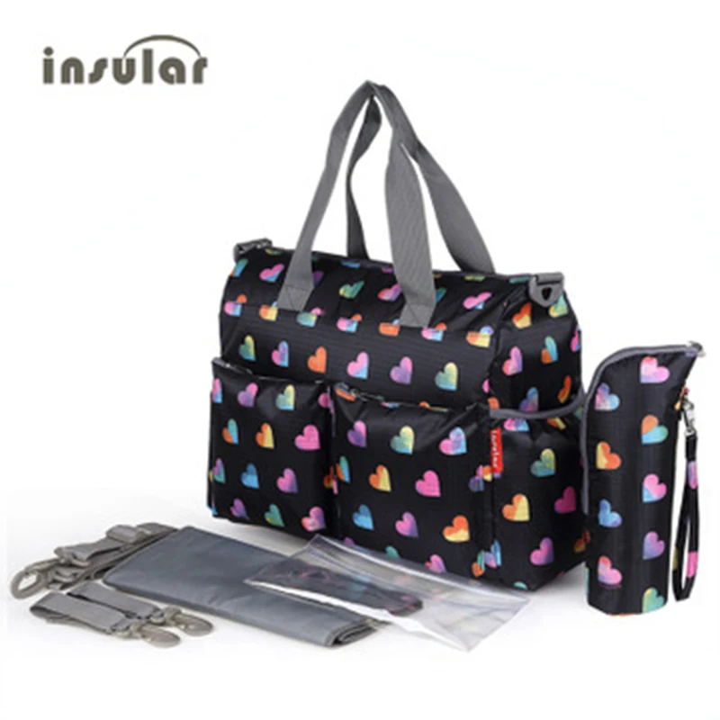 

Insular Brand Baby Nappy Bags Diaper Bag Mother Shoulder Bag Fashion Maternity Mummy Handbag Waterproof Baby Travel Stroller Bag
