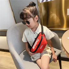 Новая детская поясная сумка для детей, нейлоновая нагрудная сумка для девочек, поясные сумки с надписью, молния пакет, высокая емкость, банановые сумки с почками, сумка через плечо