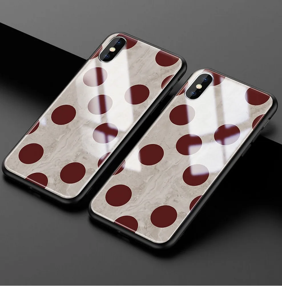

Chao brand wave point tempered glass to send the same phone rope For iPhone 11 Pro Max XR XS Max XS 7 8 plus Phone case
