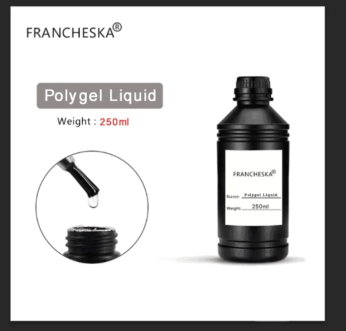 250ml polygel liquid 250 мл воздушная сухая грунтовка для ногтей верхняя основа под лак искусство предварительно акриловый не-Кислотный праймер гель Дегидратор ногтей Бондер жидкий желе строитель гель - Цвет: 250ml polygel liquid