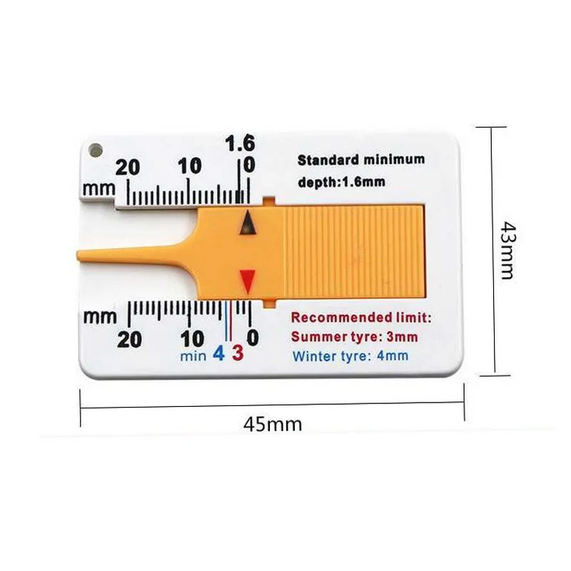 Автомобильный измеритель глубины протектора для шин, штангенциркуль для автомобиля, мотоцикла, прицепа, прицепа, инструмент для ремонта