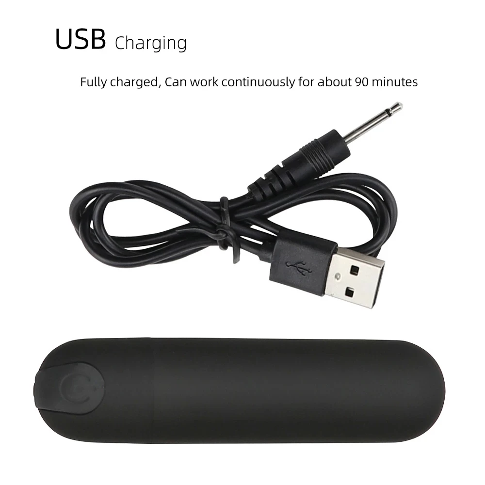USB Charge Bullet Vibrator Clitoris Stimulator G-Spot Vagina Massage Adult Erotic Sex Toys For Woman Female Masturbator vibrating sex toys