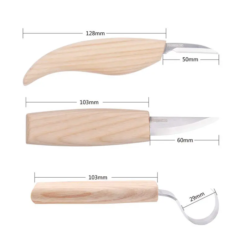 Стальной деревянный набор инструментов для резьбы нож для начинающих ножей отбеливающий резак