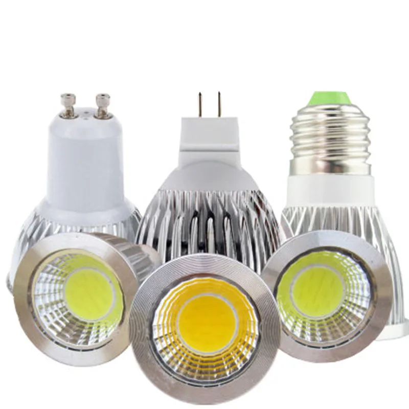 LED Bulbs E27 GU5.3 GU10 MR16 COB Spotlight Dimmable 9W 12W 15W Spot Light Bulb high power lamp DC12V or AC85-265V | Лампы и освещение