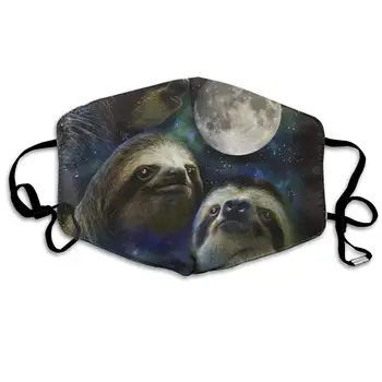 

Face Cloths Anti-Dust Mouth Cover Custom Three Sloth Astronauts Washable And Reusable Cloth Warm Windproof For Women Men Boys
