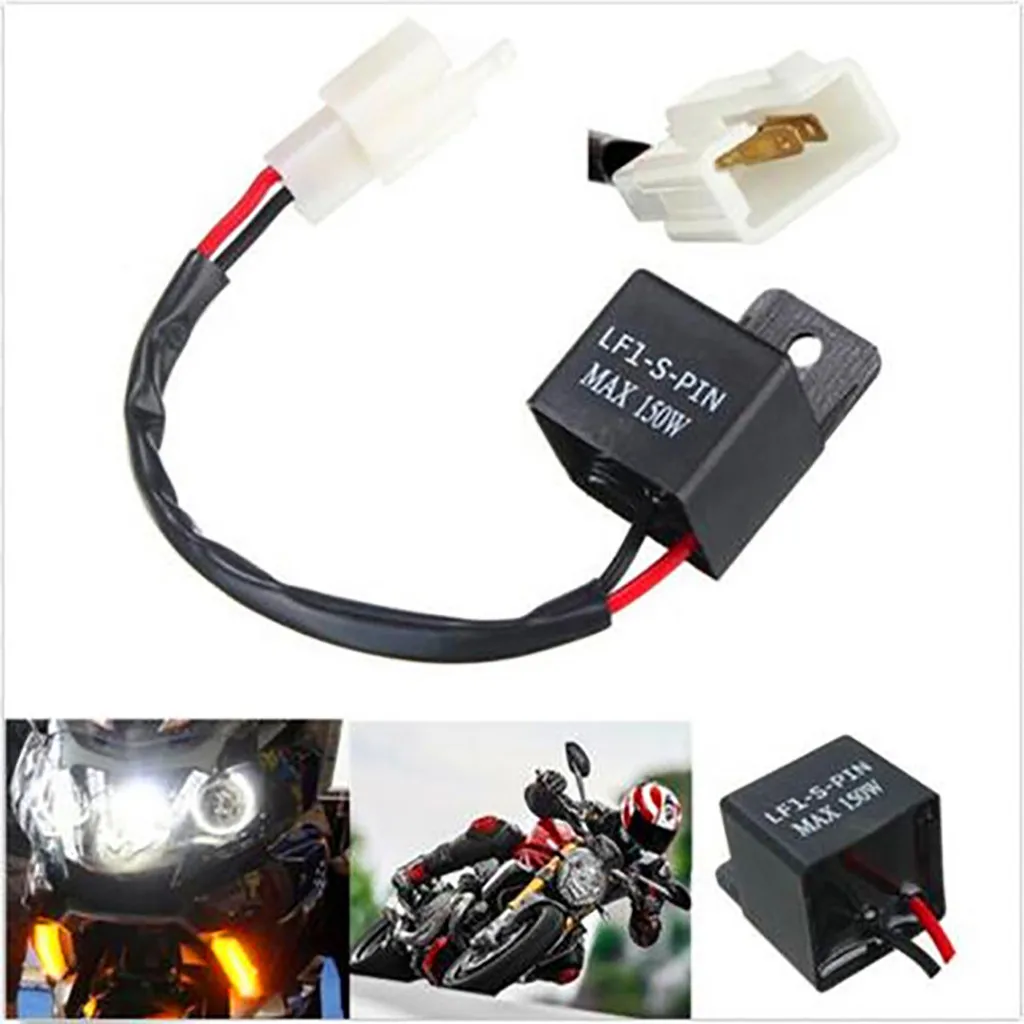 Фото 2Pcs Motorcycle 12V Relay LED Turn Signals Flasher Light Blinker Accessories Parts Vehicle |