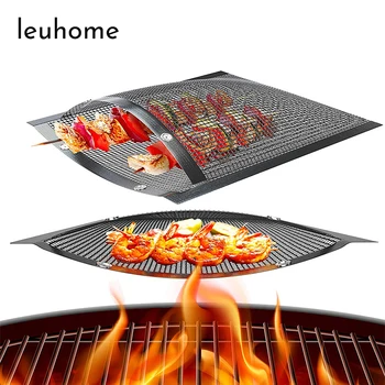 

2Pcs Reusable BBQ Baked Bag Non Stick BBQ Mesh Grill Bags High Temperature Resistant Easy Clean Barbecue Grilling Accessories