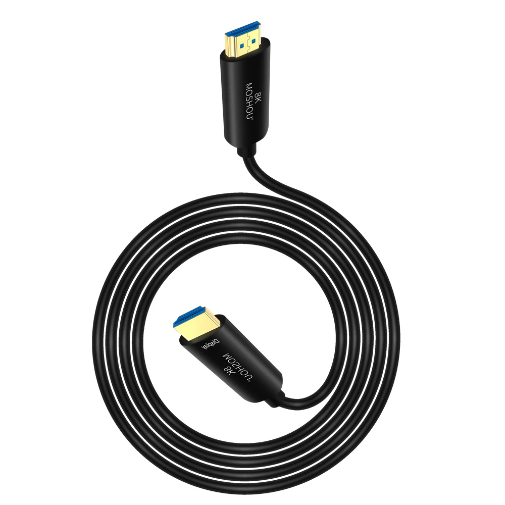 MOSHOU волоконно-оптический HDMI 2,1 кабель Ultra-HD(UHD) 8 к КАБЕЛЬ 120 ГГц 48Gbs с Аудио& Ethernet HDMI шнур HDR 4:4:4 без потерь кабл