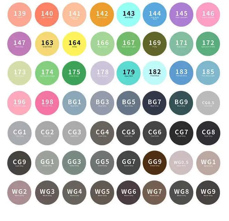TOUCHFIVE Optional168 Colors Sketch Markers Alcohol Based Markers Painting Art Supplies Pen for Kids , adult painting,Coloring TOUCHFIVE Optional168 Colors Sketch Markers Alcohol Based Markers Painting Art Supplies Pen for Kids , adult painting,Coloring