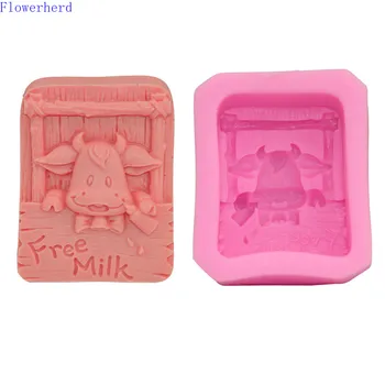 

Cartoon Calf Cow Baby Cake Mold DIY Silicone Fondant Baking Tool Ice Tray Soap Mold Silicone Molds for Soap Chocolate Mold