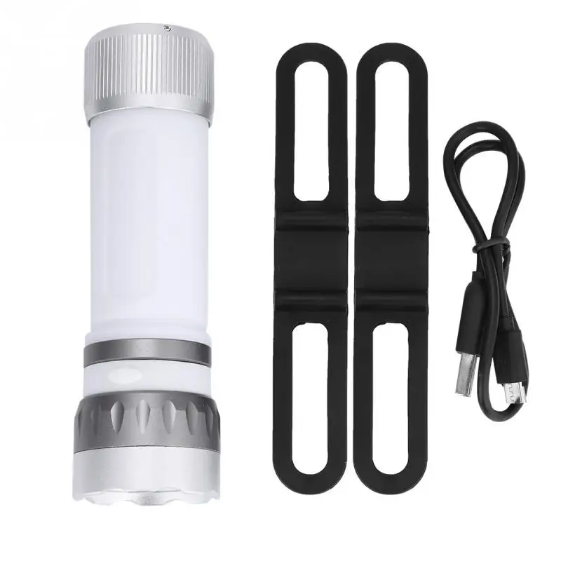 

Mountain Road Bike Front Flashlight Multifunction Bicycle USB Headlight Waterproof Camping LED Tent Light Bicycle Light