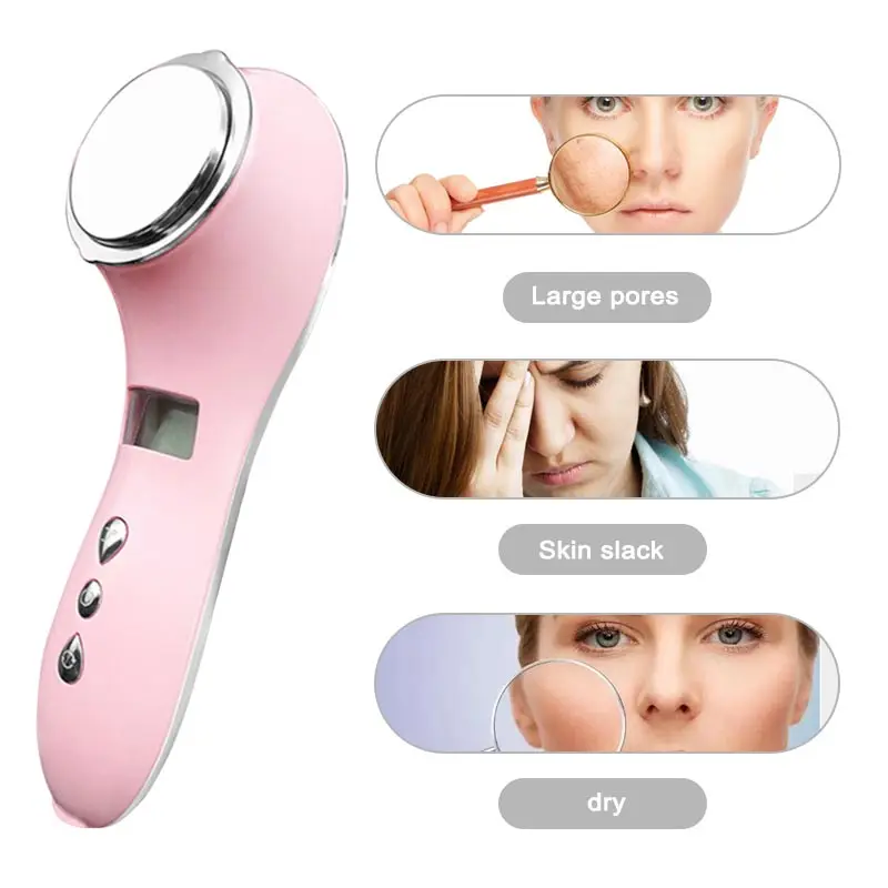 Hot and cold iontophoresis facial beauty ion rejuvenation cleansing cleansing household beauty instrument