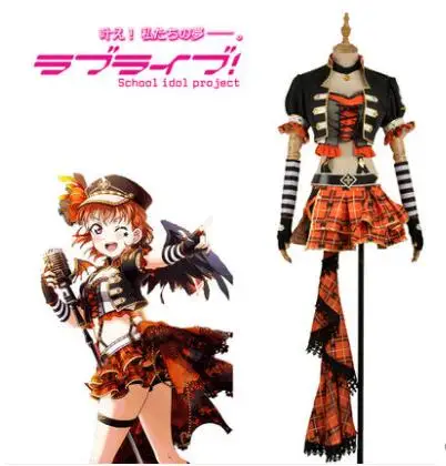 Аниме Косплей Love live sunshine aqours панк рок Takami Chika карнавальный костюм Костюмы A| |