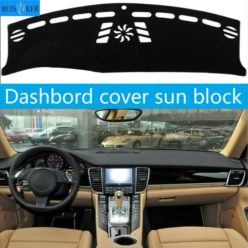 

For Porsche panamera 2010 2011-2016 Dashboard Cover Sun Shade Non-slip Dash Mat Pad Carpet Car Stickers Interior Accessories