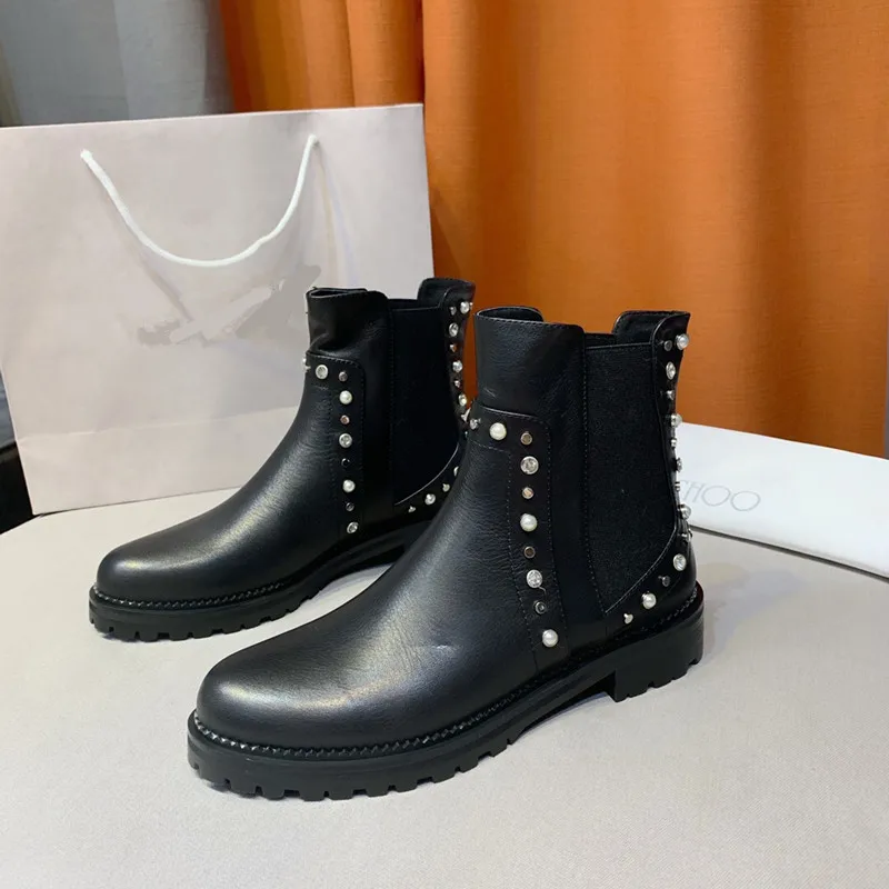 

2019 Stretch Martin Boots Woman Short Ankle Booties Fur Shoes Snow Botas Elastic Chelsea Bota Mujer