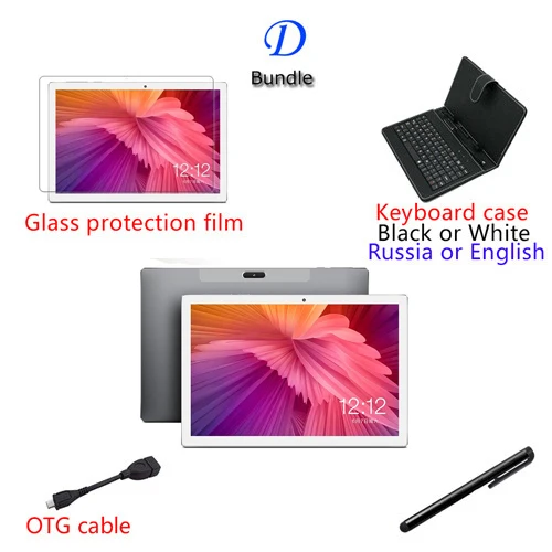 CARBAYTA планшетный ПК 10,1 дюймов 4G сеть Android 8,0 8 ГБ ОЗУ 256 Гб ПЗУ MT6797 X20 10 Дека ядро 2560*1600 8000 мАч gps двойной Wifi - Комплект: D