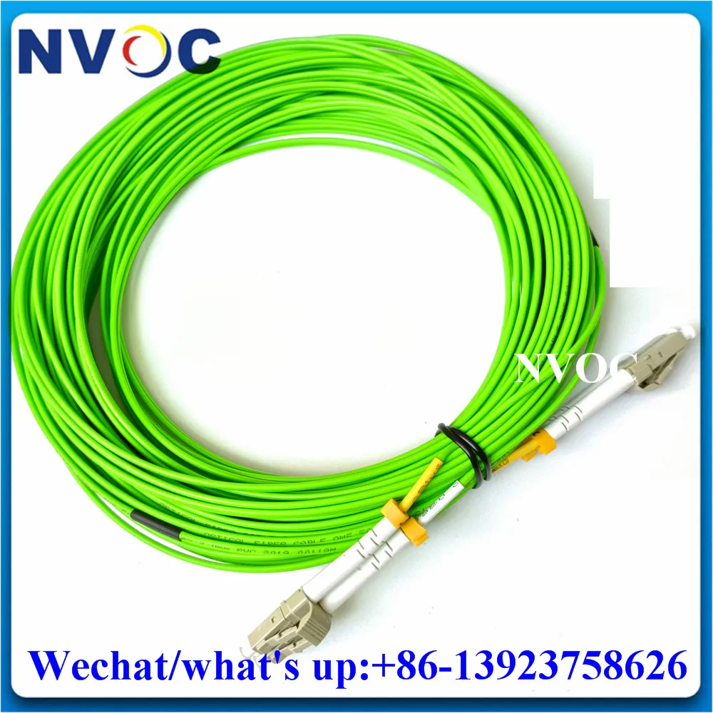 

LC-LCPC Multimode MM Duplex DX OM5 50/125 15/20/25/30/35M 2.0/3.0mm Lime Green FTTH Fiber Optic Patch Cord/Leads Connector Cable