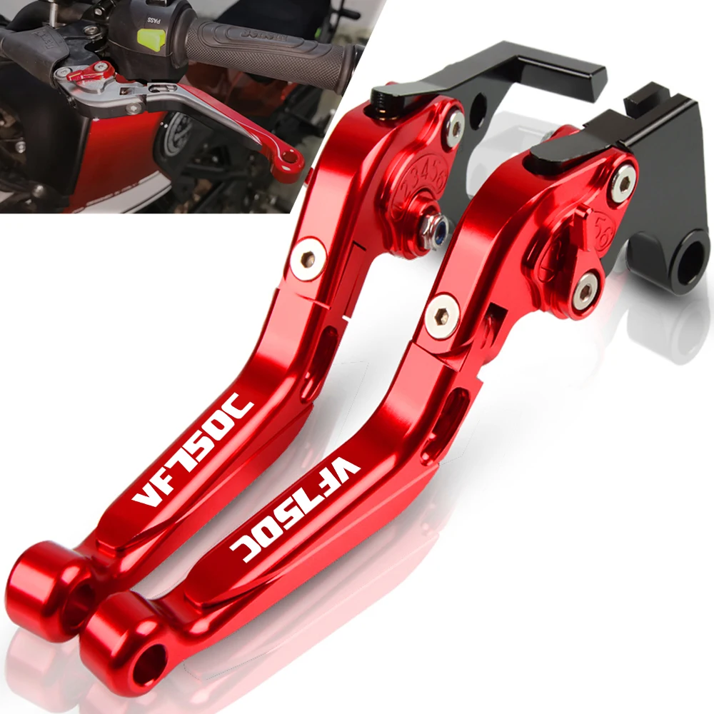

Motorcycle Accessories CNC Adjustable Foldable Extendable Brake Clutch Levers Handle For HONDA VF750C CD CD2 1994 -2003