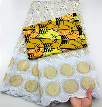 

2020 High Quality African Swiss Voile Lace Fabrics Embroidery in Switzerland 100% Cotton Nigeran Dry Cotton Lace Fabric