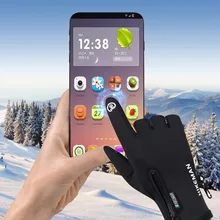 Теплые водонепроницаемые зимние теплые перчатки мужские лыжные перчатки Сноуборд мотоциклетные перчатки Зимний сенсорный экран Снежная перчатка-ветровка