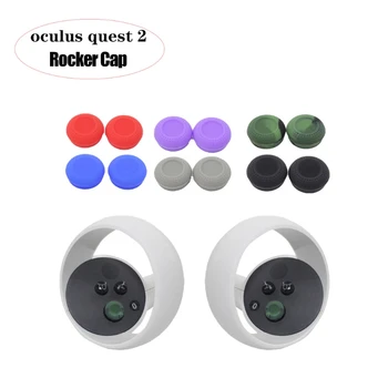 

for Oculus Quest 2 VR Accessories VR Touch Controller Cap Thumb Stick Silicone Skin Grips Anti-Skid Rocker Cap Replacement
