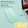 Souris Bluetooth sans fil Rechargeable pour ordinateur iPad souris double Modes Bluetooth 4.0 + USB souris sans fil 3 DPI réglable ► Photo 3/6