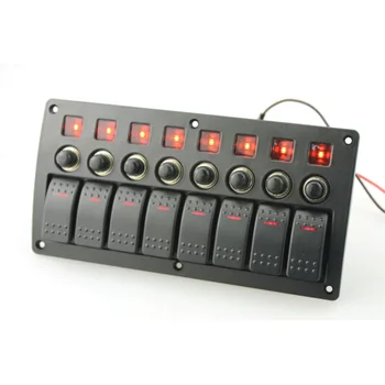 

Circuit Breakers Rocker Switch Panel ABS DC12-24V 240W Accessories Car