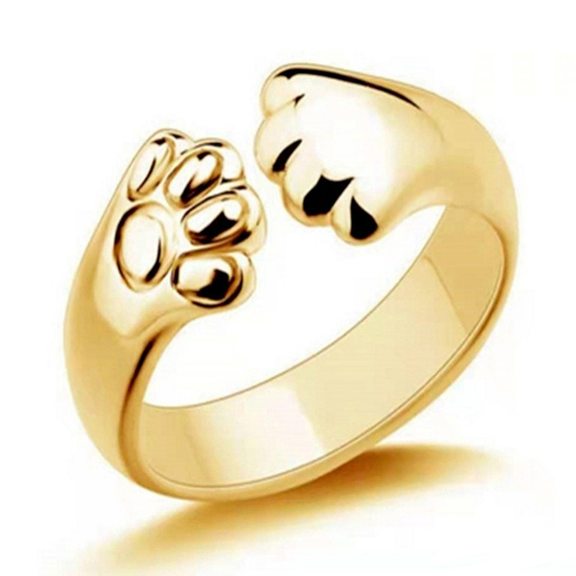 Cat Claw Ring Ladies Simple Fashion Jewelry Rings Banquet Party Birthday Present Woman Wedding Rings Open Ring