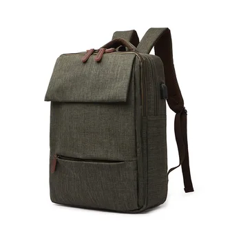 

in stock fashion men's laptop backpack with USB school backpack