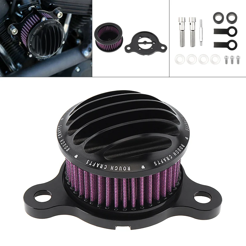 

Motorcycle Air Filter Modified Aluminum CNC Retro Intake Induction Kit Off-road Air Filterrole Fit for XL883 1200X48