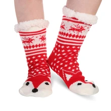 Women's Winter Socks Thick Plush Cotton Socks Warm Non-slip Home Floor Socks Christmas Gifts Cartoon Carpet Socks New