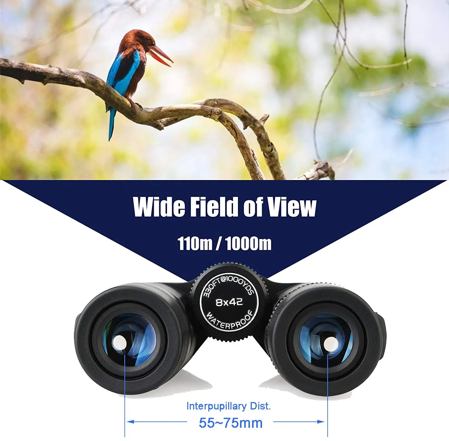 Svbony SV47双眼鏡10x42 hd防水バードウォッチングmoncular