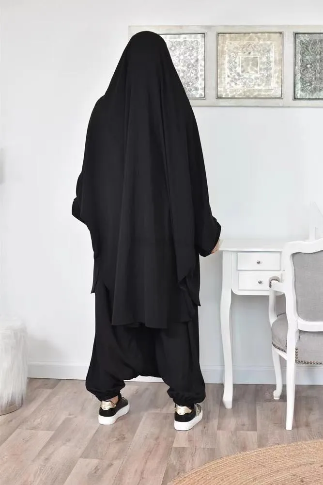 Khimar longo e saia, vestuário de oração,